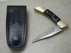Case XX Stainless USA 3 Dot 1977 P197 L SSP Wood Shark Tooth Lockback Knife & Pouch