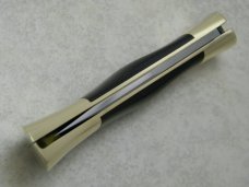 Case XX Stainless USA 3 Dot 1977 P197 L SSP Wood Shark Tooth Lockback Knife & Pouch