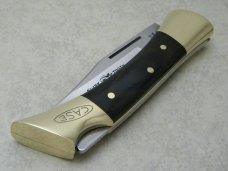Case XX Stainless USA 3 Dot 1977 P197 L SSP Wood Shark Tooth Lockback Knife & Pouch