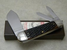 Schatt & Morgan Queen USA Bone 2008 NKCA Club Jumbo Sleeveboard WhittlerKnife NIB
