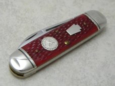 Schatt & Morgan Queen USA Bone 2004 Sunfish Elephant Toe NKCA Club Knife NIB