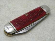 Schatt & Morgan Queen USA Bone 2004 Sunfish Elephant Toe NKCA Club Knife NIB