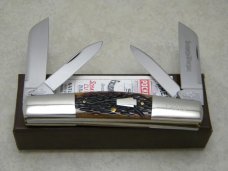 Schatt & Morgan Queen USA Bone 2005 Large Congress NKCA Club Knife NIB