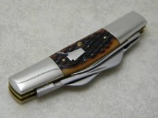 Schatt & Morgan Queen USA Bone 2005 Large Congress NKCA Club Knife NIB