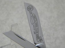 Schatt & Morgan Queen USA Bone 2002 Congress NKCA Club Knife NIB
