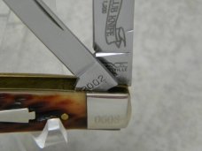 Schatt & Morgan Queen USA Bone 2002 Congress NKCA Club Knife NIB