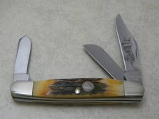 Bear MGC USA 547 Pattern Stag 1993 NKCA Club Stockman Knife NIB