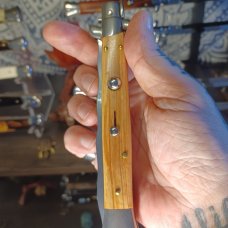 11inch Frank Beltrame swivel bolster with beautiful olive wood and kriss blade 4mm
