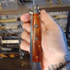 Frank Beltrame 11inch 4mm swivel bolster in cocobolo wood flat grind blade 