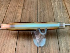 Canal Street Cutlery Muskrat Amber Carved Stag Bone 