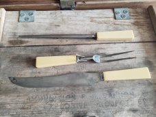 Vintage "The Robeson Cutlery Co - Shuredge" Carving Set - Rochester, NY 1901-1921