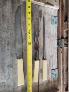 Vintage "The Robeson Cutlery Co - Shuredge" Carving Set - Rochester, NY 1901-1921