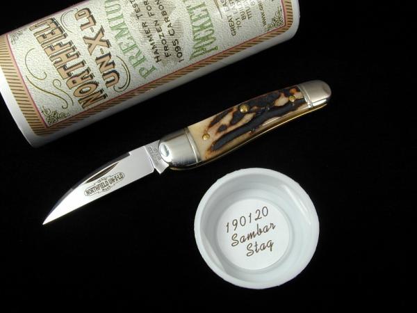 Great Eastern Cutlery Northfield Sambar Stag Little Rattler Knife 190120 NIT 1 of 533 Wharncliffe Great Eastern Cutlery Northfield Sambar Stag Little Rattler Knife 190120 NIT 1 of 533 Wharncliffe