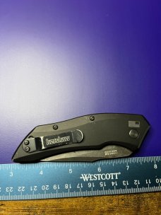 Kershaw Launch 1 Automatic Knife Black Aluminum 7100BW