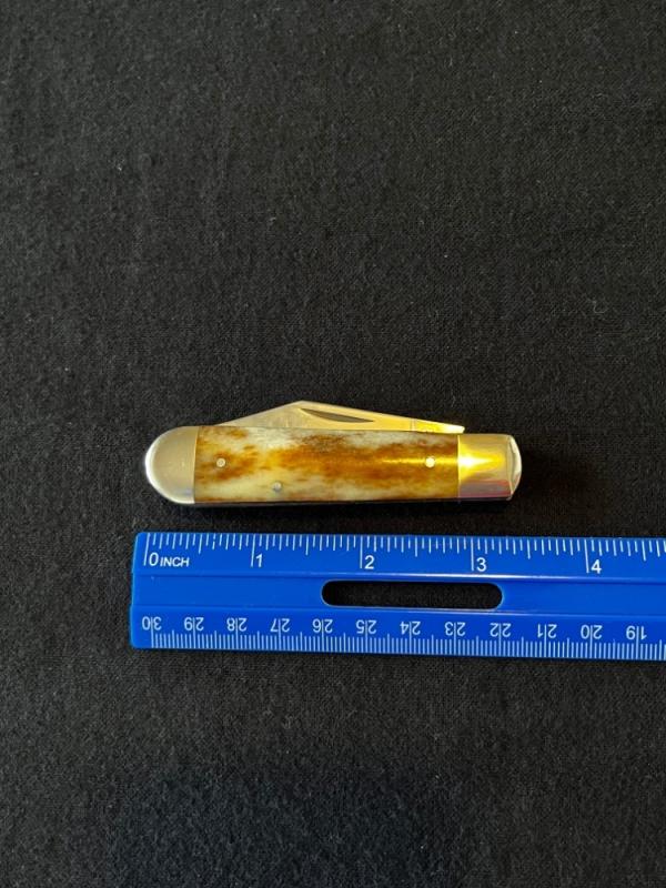Case XX USA A6235 1/2 Appaloosa Bone Swell End Torpedo Jack Knife 1 Dot Case XX USA A6235 1/2 Appaloosa Bone Swell End Torpedo Jack Knife 1 Dot