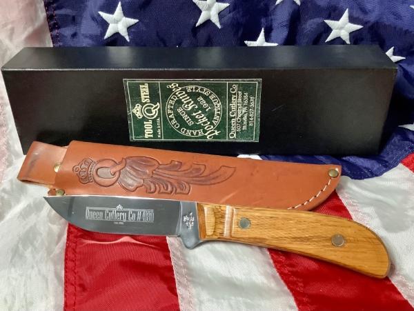Queen Fixed Blade 4180 Knife w/ Attractive Fancy Wood Handles -NOS Queen Fixed Blade 4180 Knife w/ Attractive Fancy Wood Handles -NOS
