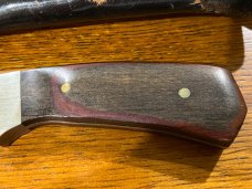 03 Parker-Edwards Spear Point Hunting Knife w/Stainless Steel Blade & Pakkawood Scales A018S
