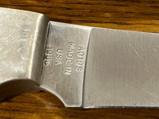 03 Parker-Edwards Spear Point Hunting Knife w/Stainless Steel Blade & Pakkawood Scales A018S