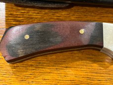 03 Parker-Edwards Spear Point Hunting Knife w/Stainless Steel Blade & Pakkawood Scales A018S