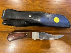 Parker-Edwards Trailing Point Hunting Knife w/Stainless Steel Blade & Pakkawood Scales A175SP  12