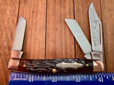 Schrade Rancher Stockman Brown Jigged Bone TH-5