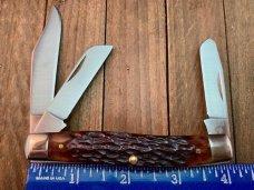 Schrade Rancher Stockman Brown Jigged Bone TH-5