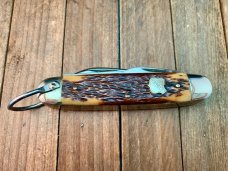 Primble Belknap HDW Scout Knife Antique Green Bone #3335