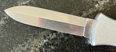 Black Finger 777 Automatic Out The Front (OTF) Switchblade Knife, Italy, Unused 