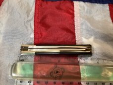 Vintage Parker Cutlery Barlow Knife w/ Black Handles & Electric Abalone Pearl Insert -NOS