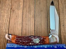 A.G. Russell Folding Hunter Bolster Lock Brown Jigged Bone 1989
