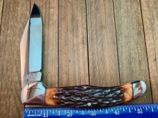 A.G. Russell Folding Hunter Bolster Lock Brown Jigged Bone 1989