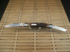 SCHRADE OLD TIMER 8OT SR. STOCKMAN 1970'S VINTAGE TRIPLE CARBON STEEL BLADE NOS FOLDING POCKET KNIFE