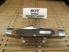 SCHRADE OLD TIMER 8OT SR. STOCKMAN 1970'S VINTAGE TRIPLE CARBON STEEL BLADE NOS FOLDING POCKET KNIFE