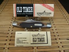 SCHRADE OLD TIMER 8OT SR. STOCKMAN 1970'S VINTAGE TRIPLE CARBON STEEL BLADE NOS FOLDING POCKET KNIFE