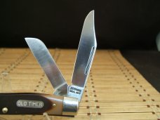 SCHRADE OLD TIMER 8OT SR. STOCKMAN 1970'S VINTAGE TRIPLE CARBON STEEL BLADE NOS FOLDING POCKET KNIFE
