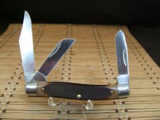 SCHRADE OLD TIMER 8OT SR. STOCKMAN 1970'S VINTAGE TRIPLE CARBON STEEL BLADE NOS FOLDING POCKET KNIFE