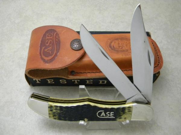 Case XX USA 2008 Bone 6265 CV 1st Run Folding Hunter Knife w/Leather Pouch Case XX USA 2008 Bone 6265 CV 1st Run Folding Hunter Knife w/Leather Pouch