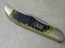 Case XX USA 2008 Bone 6265 CV 1st Run Folding Hunter Knife w/Leather Pouch