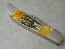 Case XX USA 2018 Bone Stag 6.5265 Folding Hunter Knife w/Leather Pouch