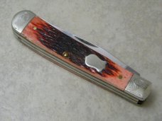 Case Brothers Cutlery Co 6254 Dark Red Bone Trapper Knife NIB