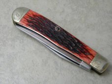 Case Brothers Cutlery Co 6254 Dark Red Bone Trapper Knife NIB