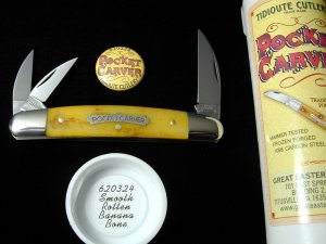 Great Eastern Cutlery Smooth Rotten Banana Bone Pocket Carver Knife NIT 620324 Wharncliffe