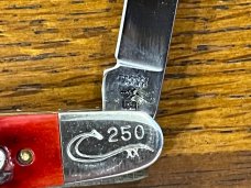 Case XX 1987 Limited Edition Matching Red Bone Six-Knife Set SN#250 -- RARE!!!