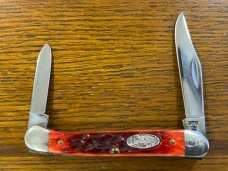 Case XX 1987 Limited Edition Matching Red Bone Six-Knife Set SN#250 -- RARE!!!