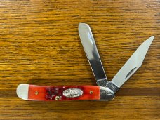 Case XX 1987 Limited Edition Matching Red Bone Six-Knife Set SN#250 -- RARE!!!
