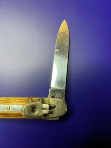 KISSING CRANE ROBI KLAAS SOLINGEN GERMANY AUTOMATIC KNIFE STAG SCALES 