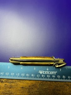 KISSING CRANE ROBI KLAAS SOLINGEN GERMANY AUTOMATIC KNIFE STAG SCALES 
