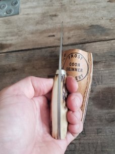 1980's Stag "Coon Skinner" Boot Knife by Frost Cutlery Japan 