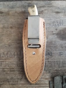 1980's Stag "Coon Skinner" Boot Knife by Frost Cutlery Japan 
