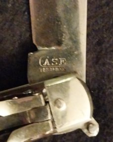 Case Tested 6161L Switchblade with Green Jigged Bone. 